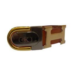 Belt made of combination leather